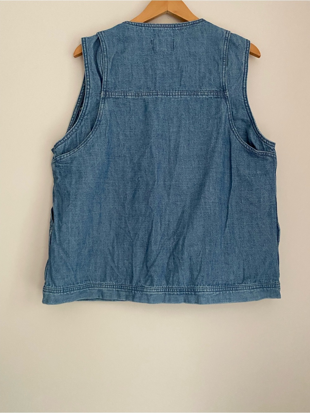 Universal Thread Women's Denim Tie-Front Utility Vest Large - Picture 3 of 9